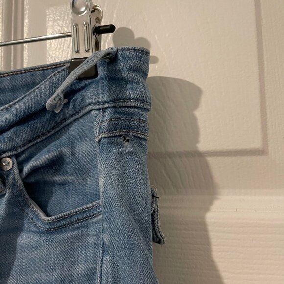 True Religion Casey Light Low Rise Super Skinny Flap Pocket Jeans Sz 26 (28x28) - Picture 13 of 14